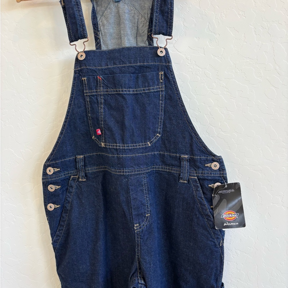 Dickies Women's Blue Denim Overalls